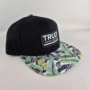Truly Hard Seltzer Hat Men Snapback Adjustable Floral Leaves Crown Alcohol Promo